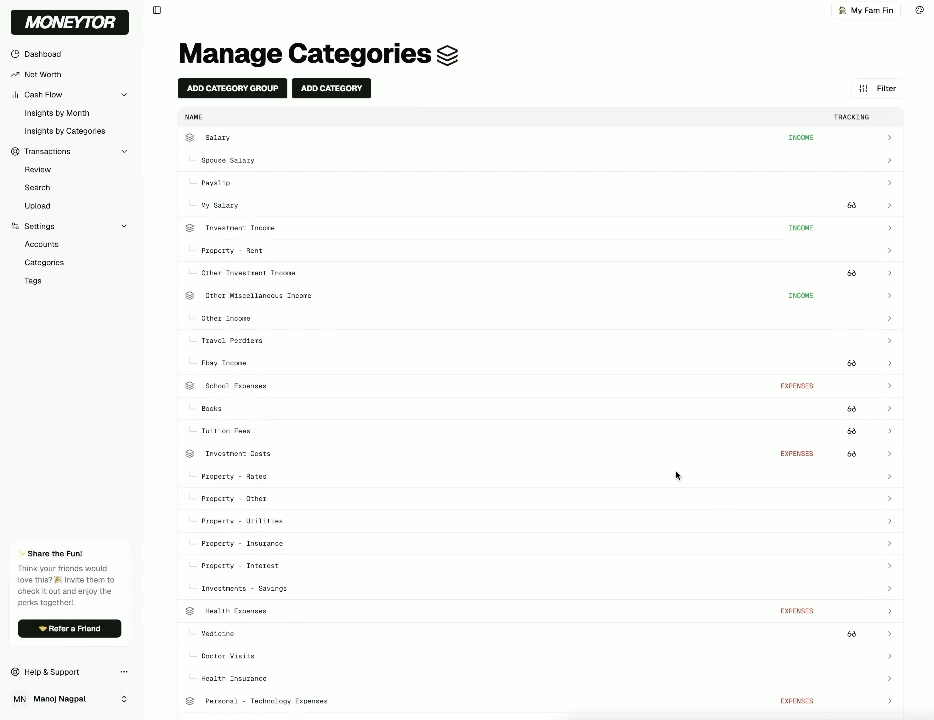 Categories Add Overview
